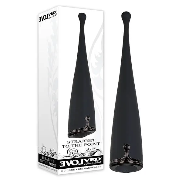 Anal Evolved Evolved Straight To The Point Black USB Rechargeable Stimulator