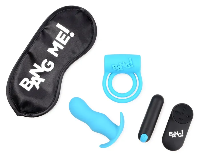 Bang! Male Sex Toys | Duo Blast Remote Control Cock Ring and Butt Plug Vibe Kit Bang! Male Sex Toys | Duo Blast Remote Control Cock Ring and Butt Plug Vibe Kit
