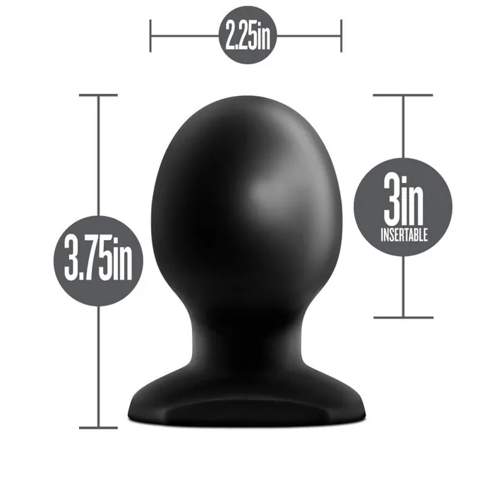 Blush Novelties Anal Adventures Orb Plug - Black - Black 9.5 cm Butt Plug | Anal