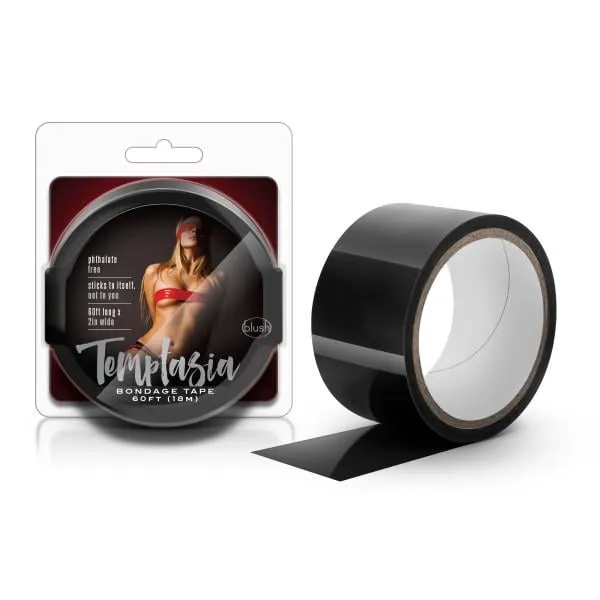 Blush Novelties Temptasia Bondage Tape Black 18 m length Anal