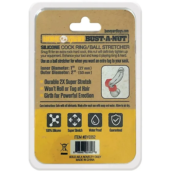 C1 Releasing Male Sex Toys | Boneyard Bust a Nut Cock Ring Red - Red Cock Ring C1 Releasing Male Sex Toys | Boneyard Bust a Nut Cock Ring Red - Red Cock Ring
