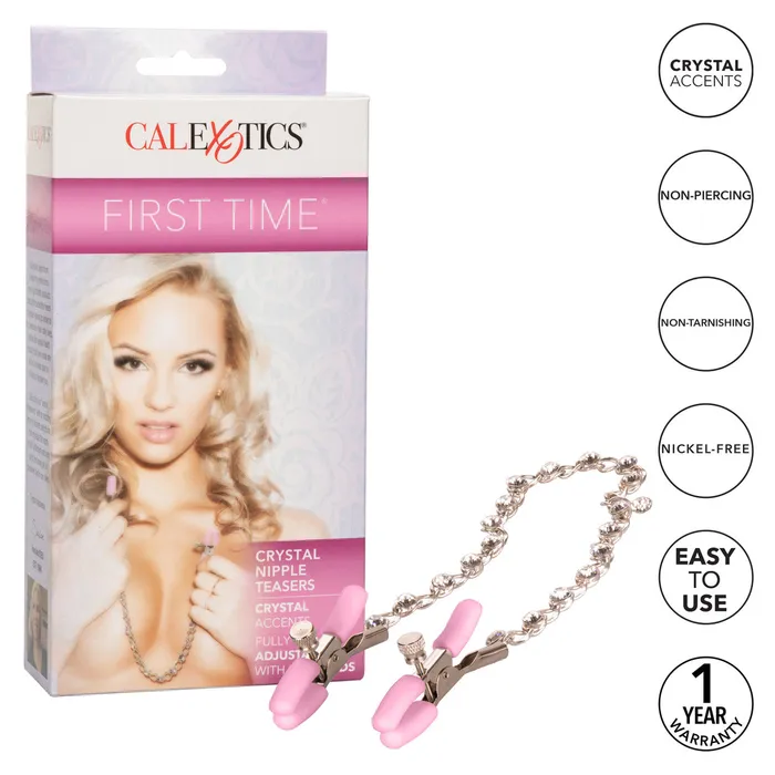 Calexotics First Time Crystal Nipple Teasers Clamps | Calexotics Female Sex Toys Calexotics First Time Crystal Nipple Teasers Clamps | Calexotics Female Sex Toys