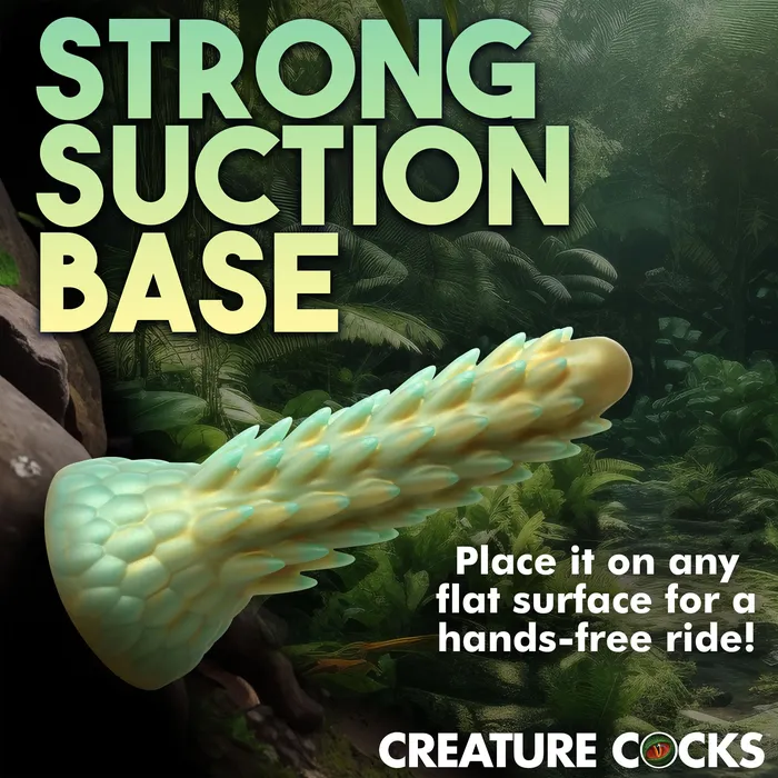 Dildos | Creature Cocks Stegosaurus Spiky Reptile Silicone Dildo