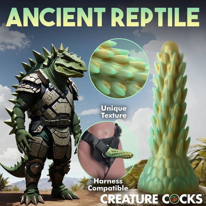 Dildos | Creature Cocks Stegosaurus Spiky Reptile Silicone Dildo