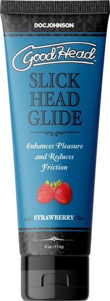 Doc Johnson Male Sex Toys | Slick Head Glide - Strawberry - 4 Oz.