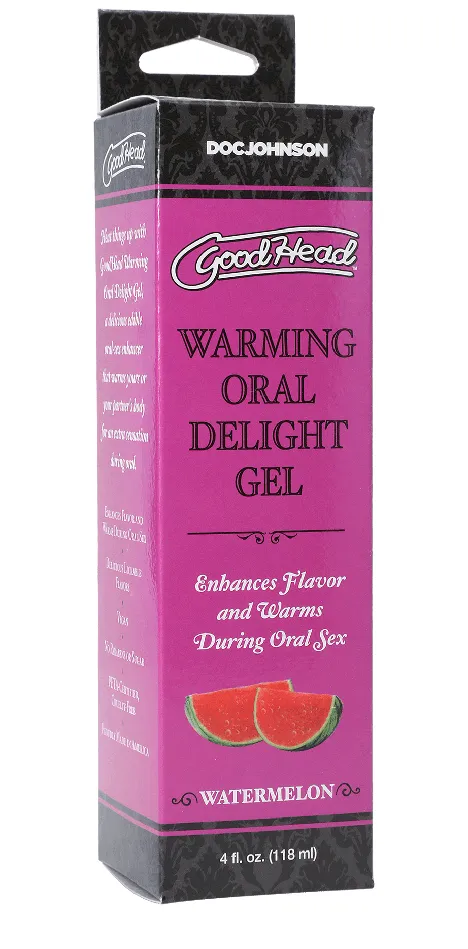Goodhead Warming Oral Delight Gel Watermelon 4 Fl Oz Doc Johnson Enhancers Goodhead Warming Oral Delight Gel Watermelon 4 Fl Oz Doc Johnson Enhancers