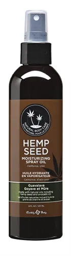 Hemp Seed Moisturizing Spray Oil Guavalava 8 Fl Oz 237ml Earthly Body Couples