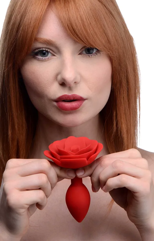 Male Sex Toys Master Series Booty Bloom Silicone Rose Anal Plug
