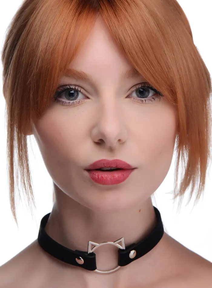 Master Series Male Sex Toys Kinky Kitty Ring Slim Choker