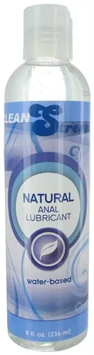 Natural Water Based Anal Lubricant 8 Oz XR Brands Clean Stream Lubricants