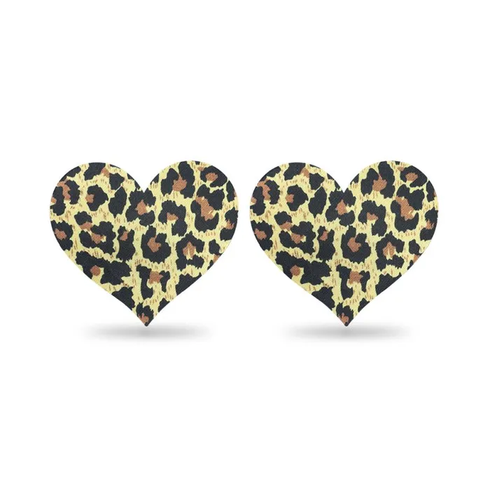 Nipple & Clitoral Toys | Leopard Sexy Nipple Pasties Twin Pack - Lovetoy