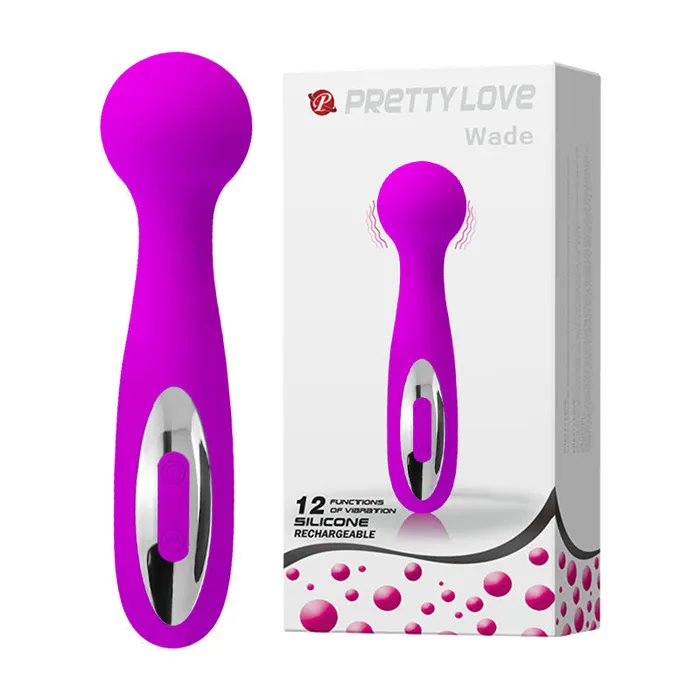 Pretty Love Vibrators Pretty Love Wade Massage Wand Clitoral Vibrator Purple Rechargeable Sex Toy Pretty Love Vibrators Pretty Love Wade Massage Wand Clitoral Vibrator Purple Rechargeable Sex Toy