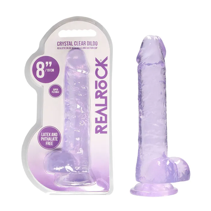 RealRock 8 Realistic Dildo With Balls The Condomerie Nowra Female Sex Toys