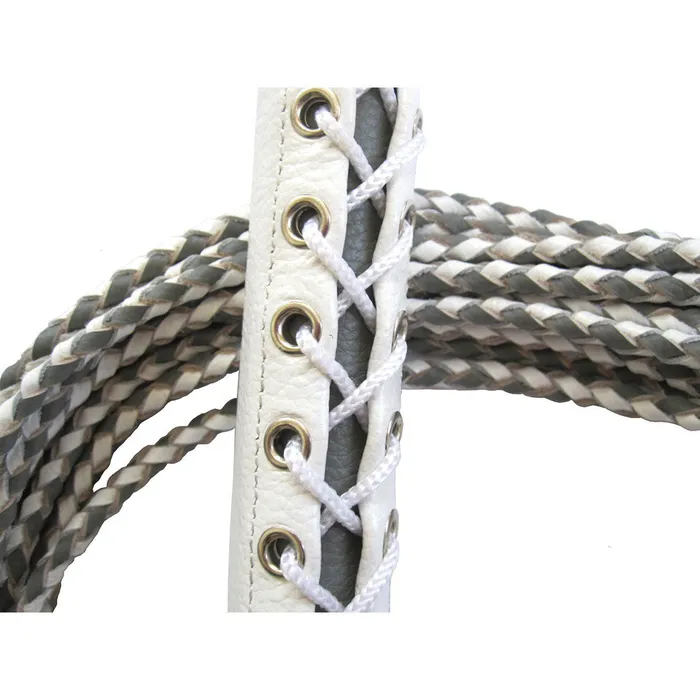 Ruff Doggie Styles Corset Flogger - White/Grey | Vibrators Ruff Doggie Styles Corset Flogger - White/Grey | Vibrators