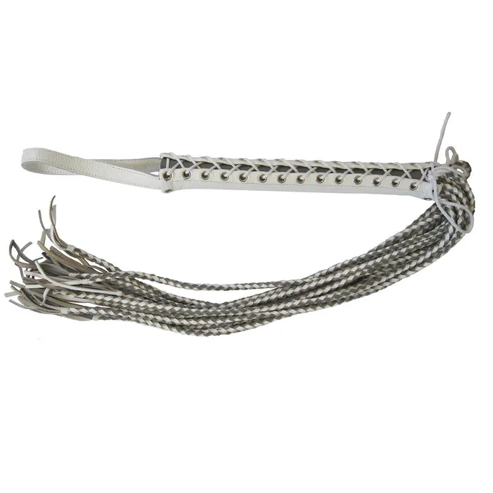 Ruff Doggie Styles Corset Flogger - White/Grey | Vibrators Ruff Doggie Styles Corset Flogger - White/Grey | Vibrators