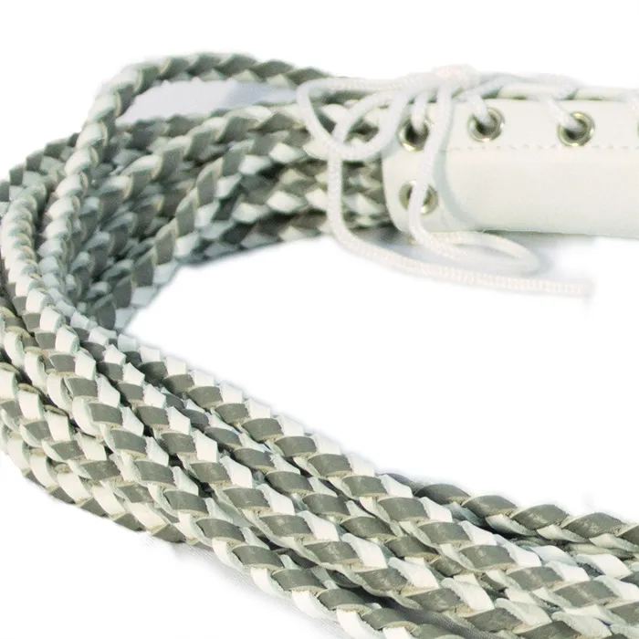 Ruff Doggie Styles Corset Flogger - White/Grey | Vibrators Ruff Doggie Styles Corset Flogger - White/Grey | Vibrators
