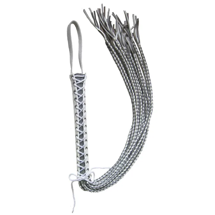 Ruff Doggie Styles Corset Flogger - White/Grey | Vibrators Ruff Doggie Styles Corset Flogger - White/Grey | Vibrators