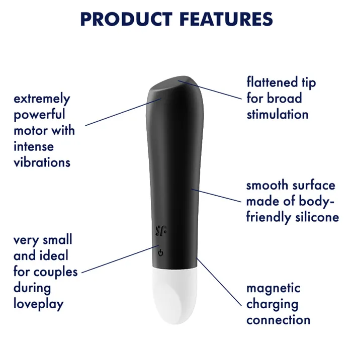 Satisfyer Female Sex Toys | Satisfyer Ultra Power Bullet 2 Vibrator POWERFUL USB Clitoral Stimulator Sex Toy