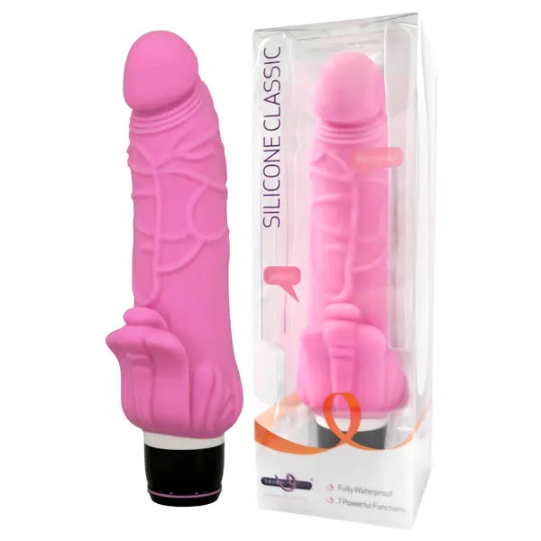 Seven Creations Silicone Classic Viking 82 Vibrating Dildo Vibrator Pink Seven Creations Vibrators Seven Creations Silicone Classic Viking 82 Vibrating Dildo Vibrator Pink Seven Creations Vibrators