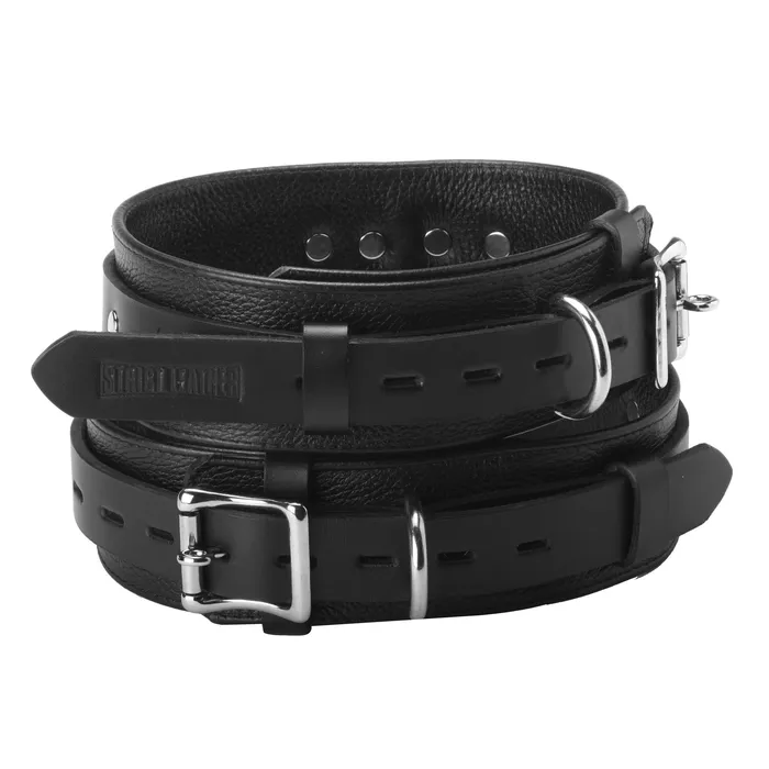 Strict Leather Deluxe Locking Thigh Cuffs | Strict Leather Restraints Strict Leather Deluxe Locking Thigh Cuffs | Strict Leather Restraints