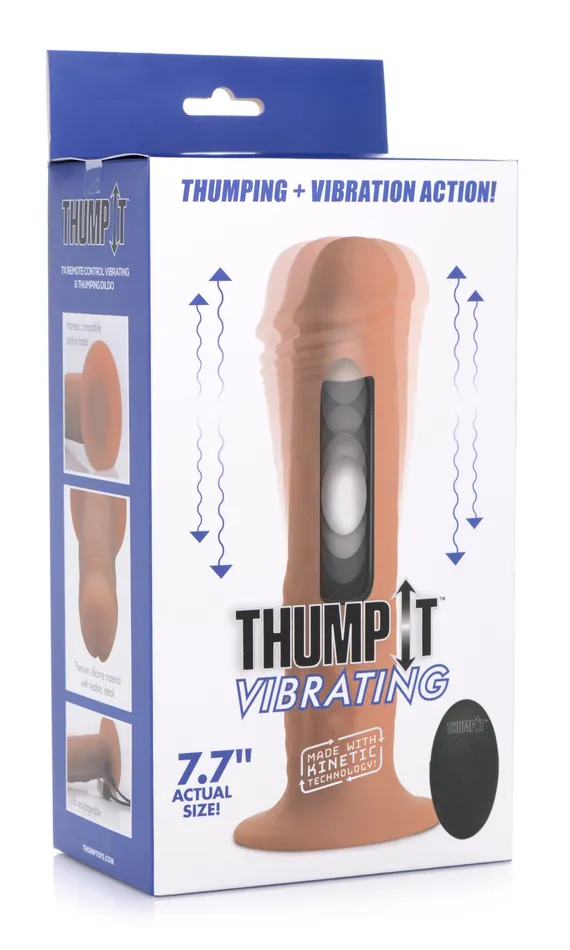 Thump It Female Sex Toys | 7X Remote Control Vibrating and Thumping Dildo Thump It Female Sex Toys | 7X Remote Control Vibrating and Thumping Dildo