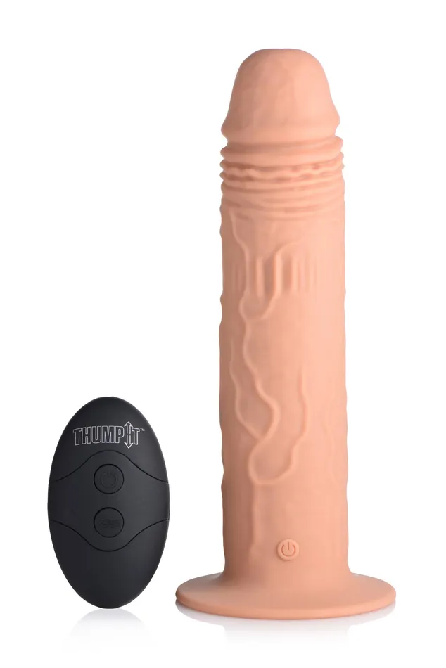 Thump It Female Sex Toys | 7X Remote Control Vibrating and Thumping Dildo Thump It Female Sex Toys | 7X Remote Control Vibrating and Thumping Dildo