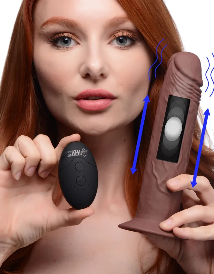 Thump It Female Sex Toys | 7X Remote Control Vibrating and Thumping Dildo Thump It Female Sex Toys | 7X Remote Control Vibrating and Thumping Dildo