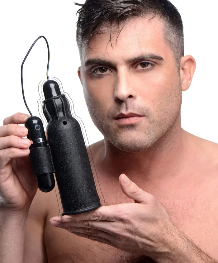 Trinity Men Male Sex Toys Lightning Stroke Silicone Stroker With Vibrating Bullet Trinity Men Male Sex Toys Lightning Stroke Silicone Stroker With Vibrating Bullet