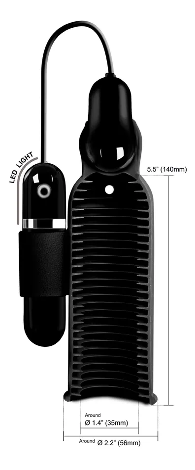 Trinity Men Male Sex Toys | Lightning Stroke Silicone Stroker With Vibrating Bullet Trinity Men Male Sex Toys | Lightning Stroke Silicone Stroker With Vibrating Bullet