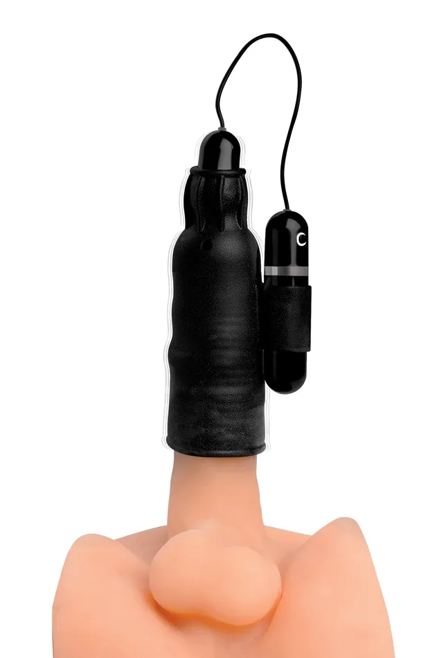 Trinity Men Male Sex Toys | Lightning Stroke Silicone Stroker With Vibrating Bullet Trinity Men Male Sex Toys | Lightning Stroke Silicone Stroker With Vibrating Bullet