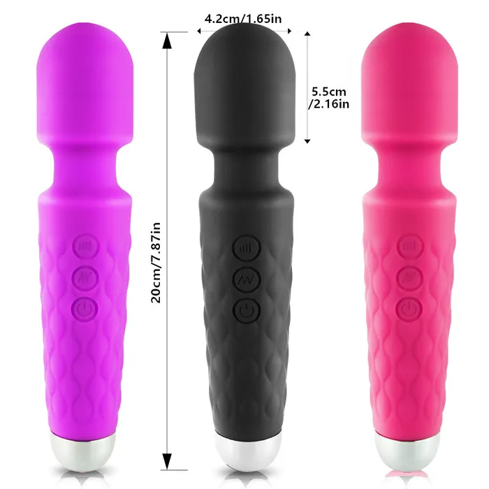 Vibrators | Bebuzzed Chubby Wand USB Rechargeable Vibrator Purple - BeBuZZed