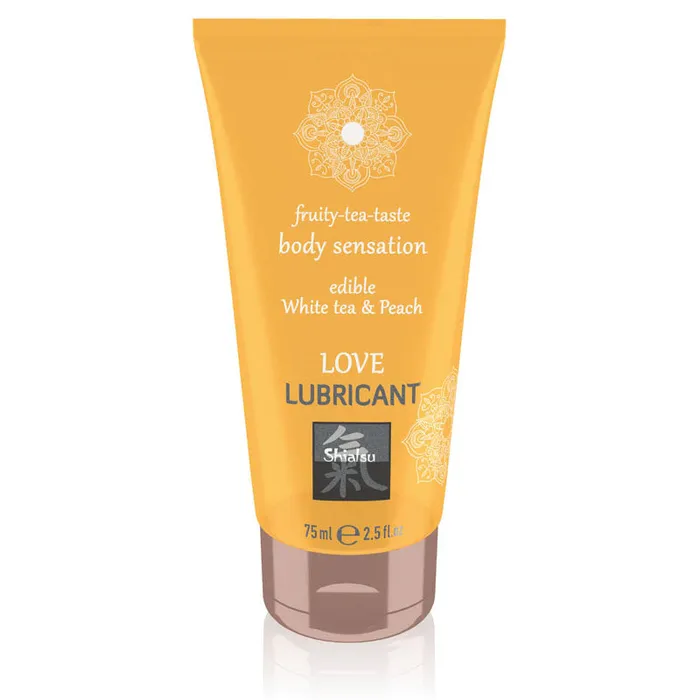 Vibrators | Hot Production SHIATSU Love Lubricant - White Tea & Peach Flavoured - 75 ml