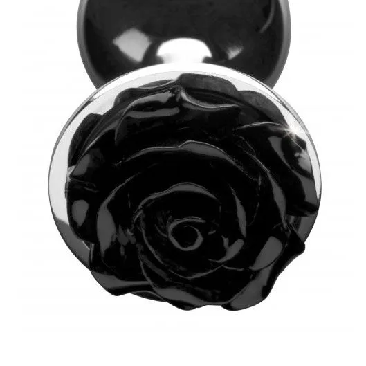 XR Brands Anal | Booty Sparks Black Rose Anal Plug Large XR Brands Anal | Booty Sparks Black Rose Anal Plug Large