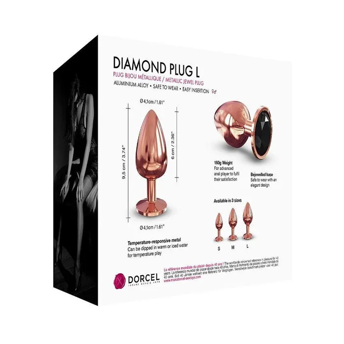 Anal | Dorcel Dorcel Diamond Butt Plug Rose Gold Large