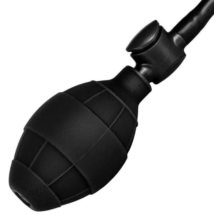 Black Silicone Inflatable Anal Plug | California Exotic Anal