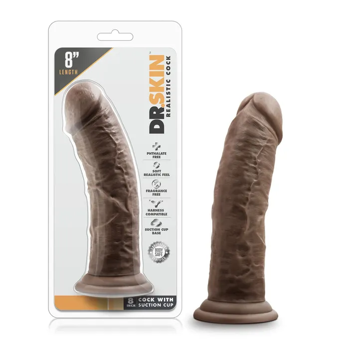 Blush Novelties Female Sex Toys | Dr. Skin - 8 Inch Cock With Suction Cup