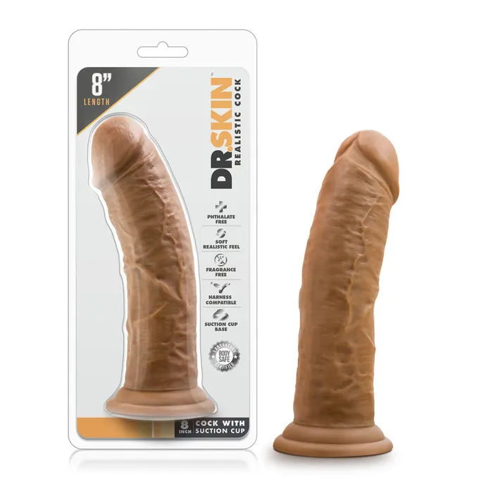 Blush Novelties Female Sex Toys | Dr. Skin - 8 Inch Cock With Suction Cup