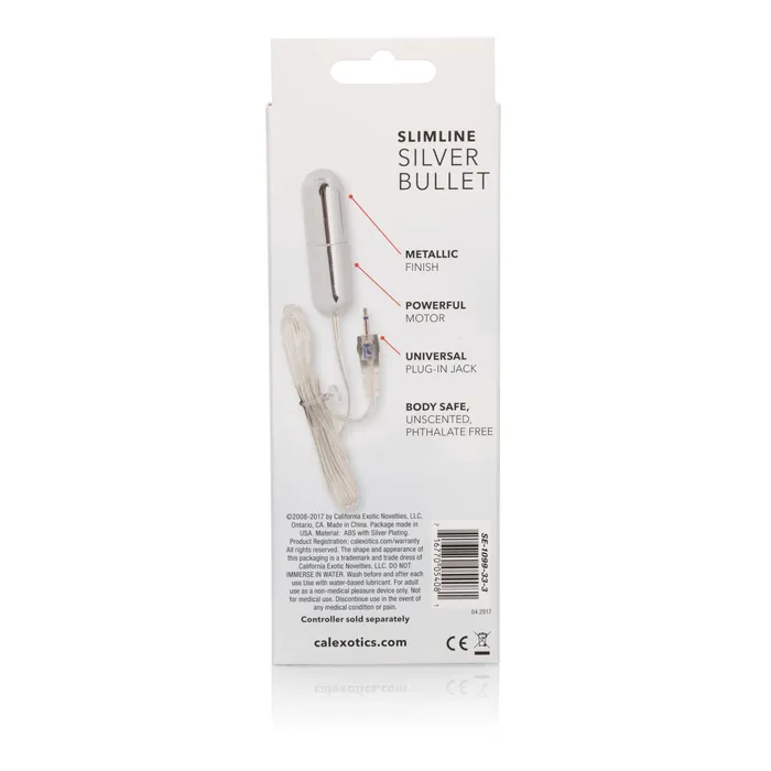 CalExotics Sterling Collection Slimline Bullet | Female Sex Toys CalExotics Sterling Collection Slimline Bullet | Female Sex Toys