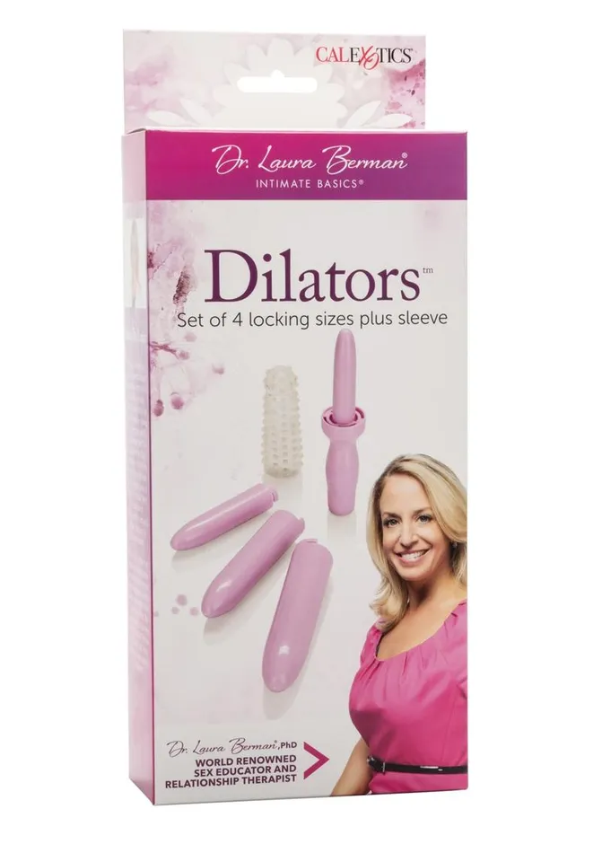 Dr. Laura Berman Collection Dr. Laura Berman Dilators Set Of 4 Interlocking Sizes Plus Sleeve | Male Sex Toys