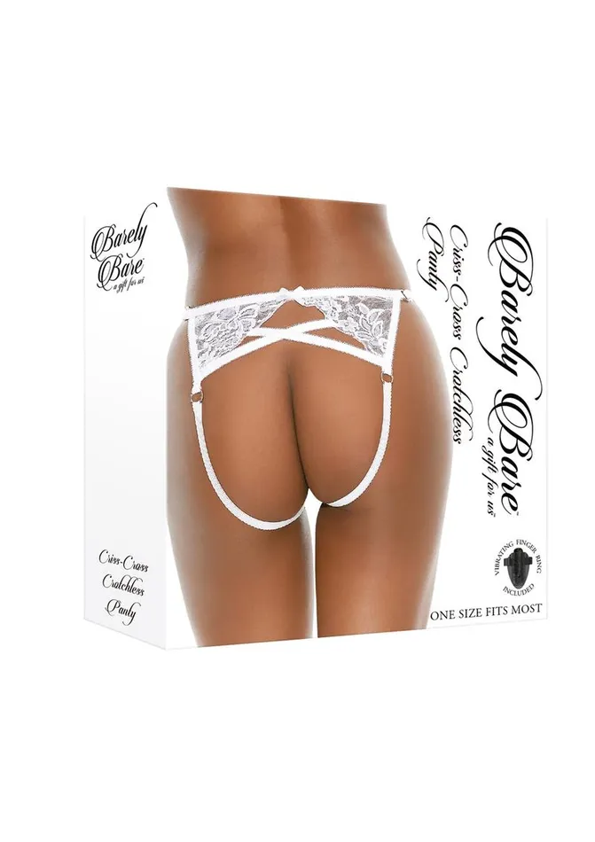Female Sex Toys | Barely Bare Barely Bare Criss-Cross Crotchless Panty