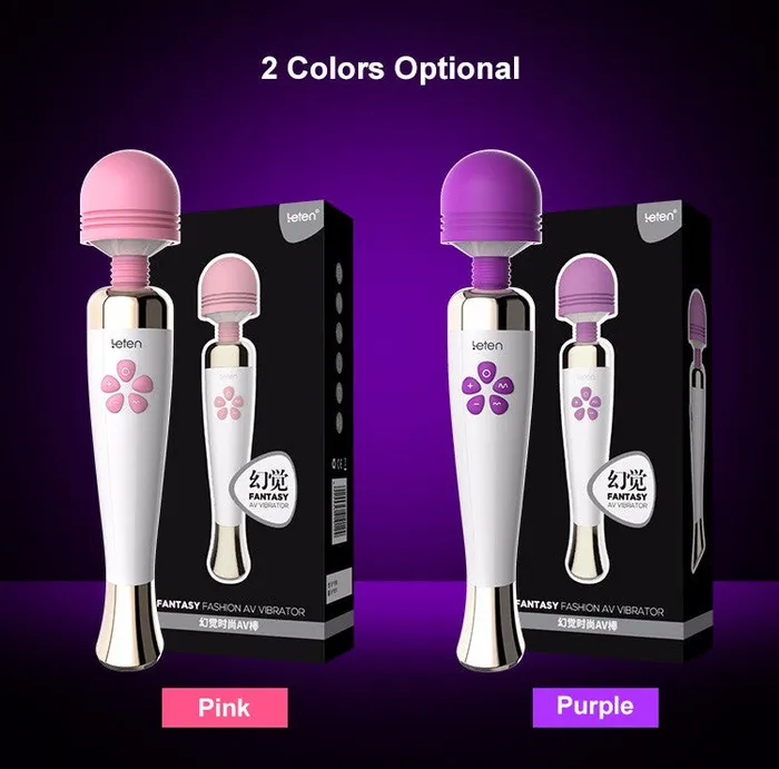 Female Sex Toys | Blissful Delirium Sexual Wellness - Fantasy Rechargeable 10 Frequency 7 Speed Magic Wand  Powerful Clitoris Stimulator Vibrator