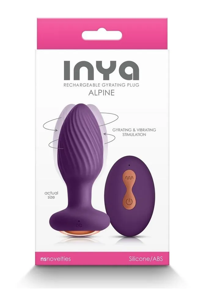 Inya Alpine Rechargeable Silicone Anal Plug with Remote Control | Inya Male Sex Toys