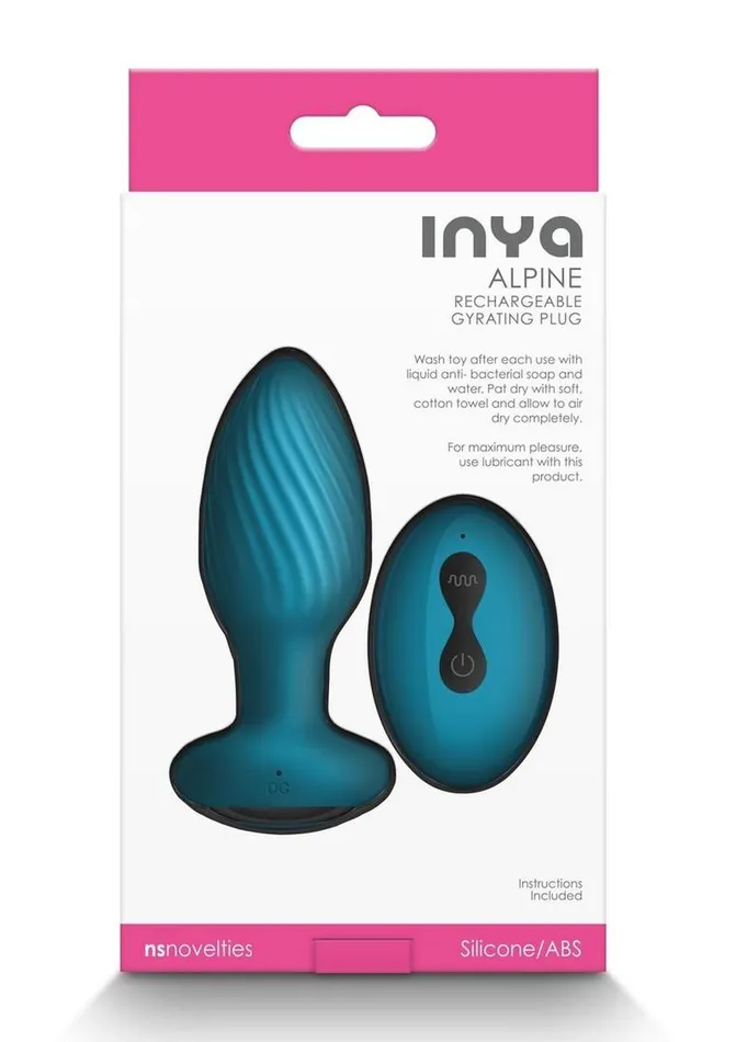 Inya Alpine Rechargeable Silicone Anal Plug with Remote Control | Inya Male Sex Toys