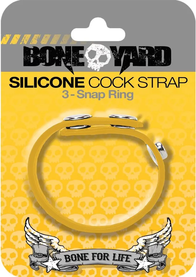 Male Sex Toys | Boneyard Boneyard Silicone Cock Strap 3-Snap Ring Male Sex Toys | Boneyard Boneyard Silicone Cock Strap 3-Snap Ring
