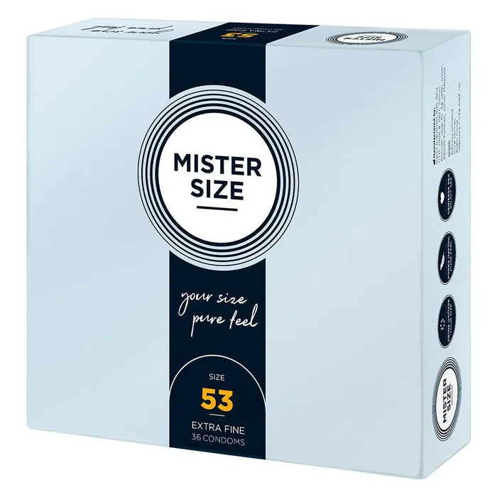Male Sex Toys Mister Size Mister Size 53mm Condoms 36 Pack