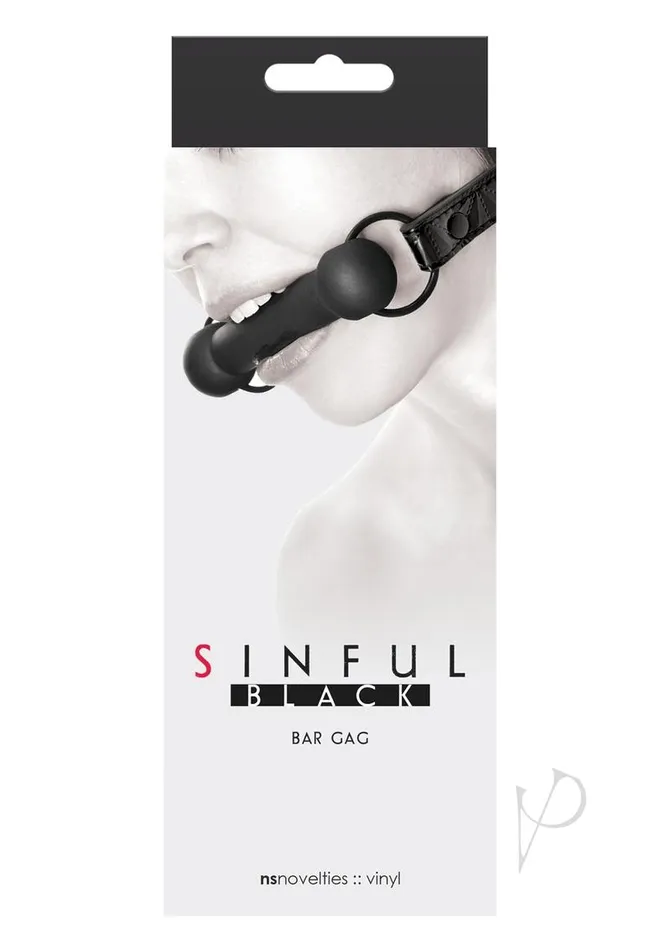 New Sensations Sinful Bar Gag Black Anal