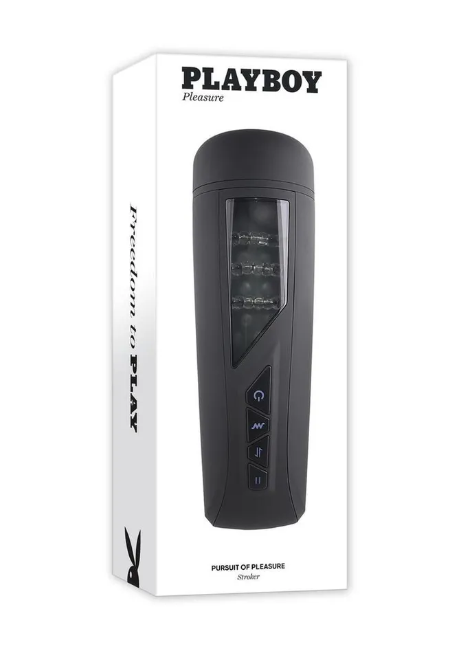 Playboy Male Sex Toys | Playboy Pursuit Of Pleasure Rechargeable Textured Vibrating Stroker