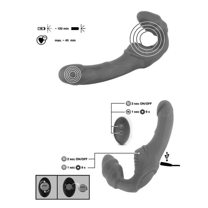 Vibrating Strapless StrapOn 2 | You2Toys Female Sex Toys