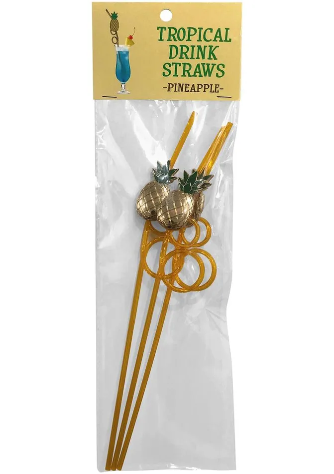 Vibrators Kheper Games Tropical Drinking Straw Pineapple