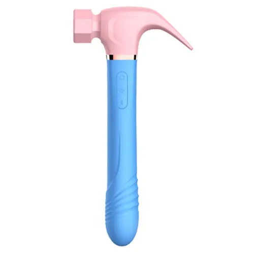 4IN1 Sucking & Thursting & Vibrating & Licking Hammer Vibrator Yellow | Aimitoy Female Sex Toys 4IN1 Sucking & Thursting & Vibrating & Licking Hammer Vibrator Yellow | Aimitoy Female Sex Toys
